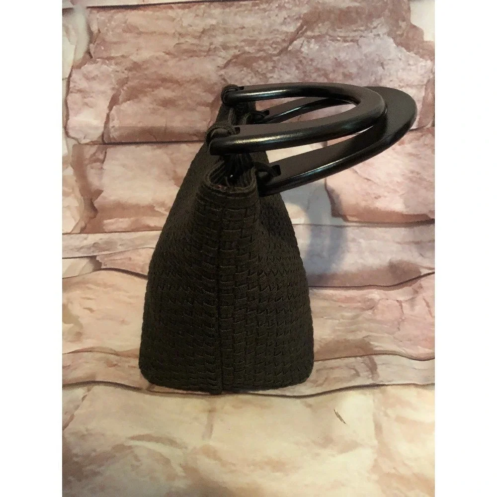 Talbot Women's Small Hand Bag Purse Woven  Lined‎ Brown